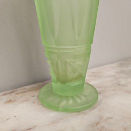 Vintage Depression Glass Vase