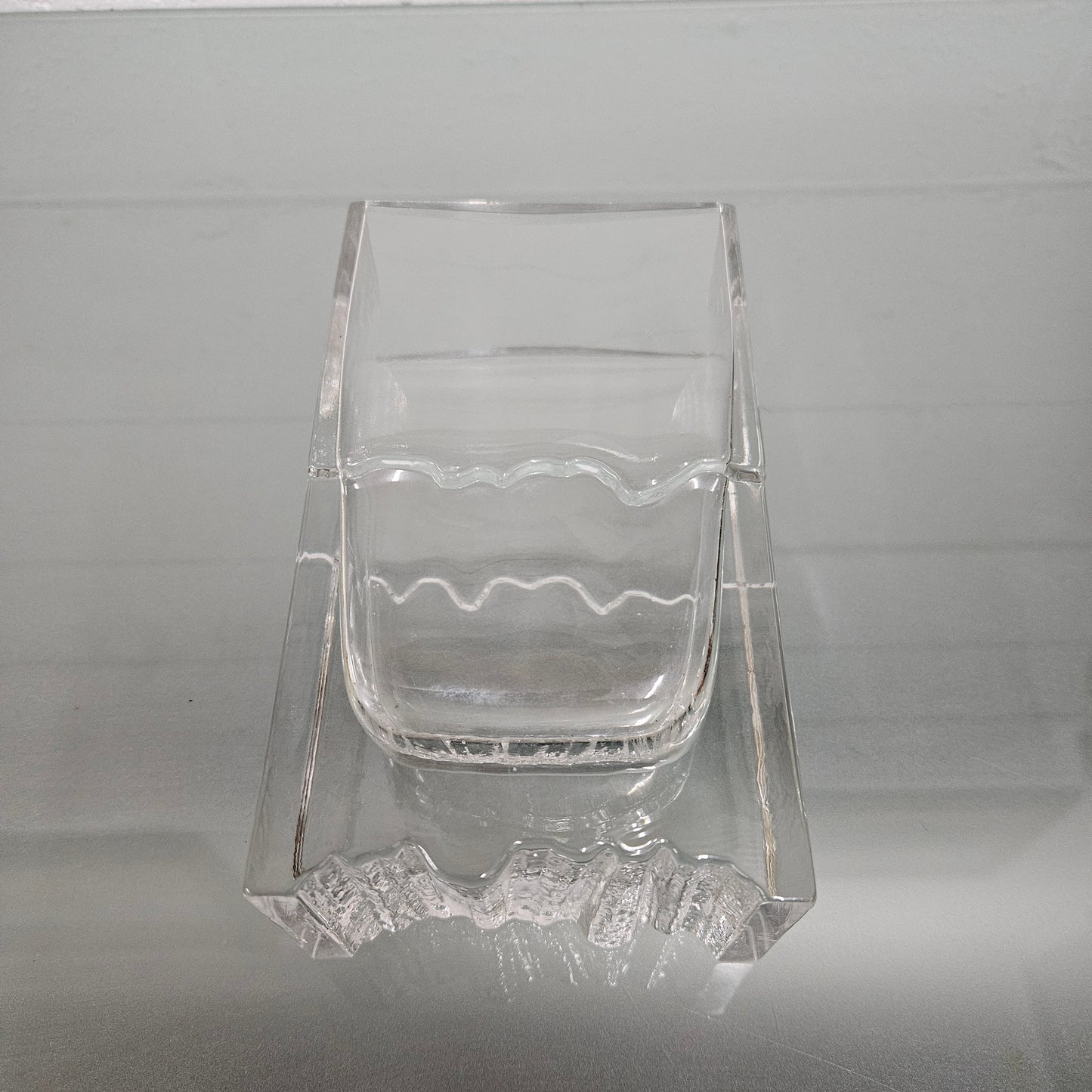 Ilttala Finland Tapio Wirkkala Clear Glass Vase