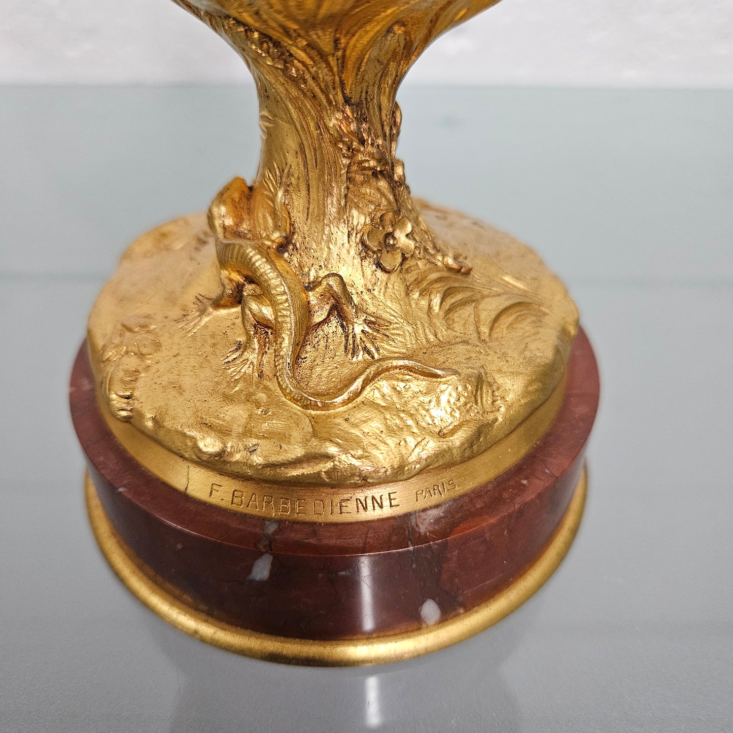 Finely Detailed 19th Century Gilt Bronze Vase