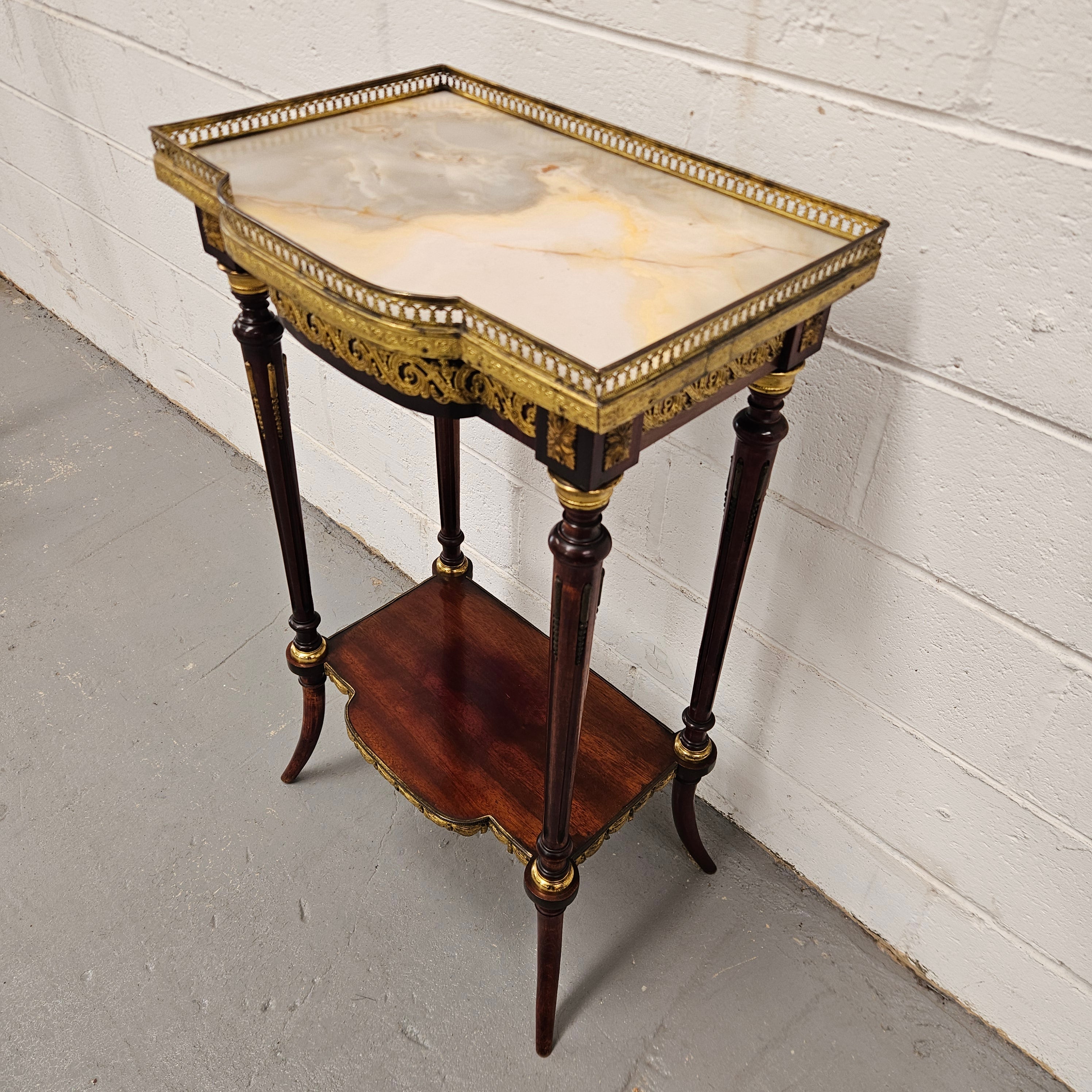 French Louis XVth Style Marble Top Side/Lamp Table | Antique & Vintage | Moonee Ponds Antiques | Australia Wide