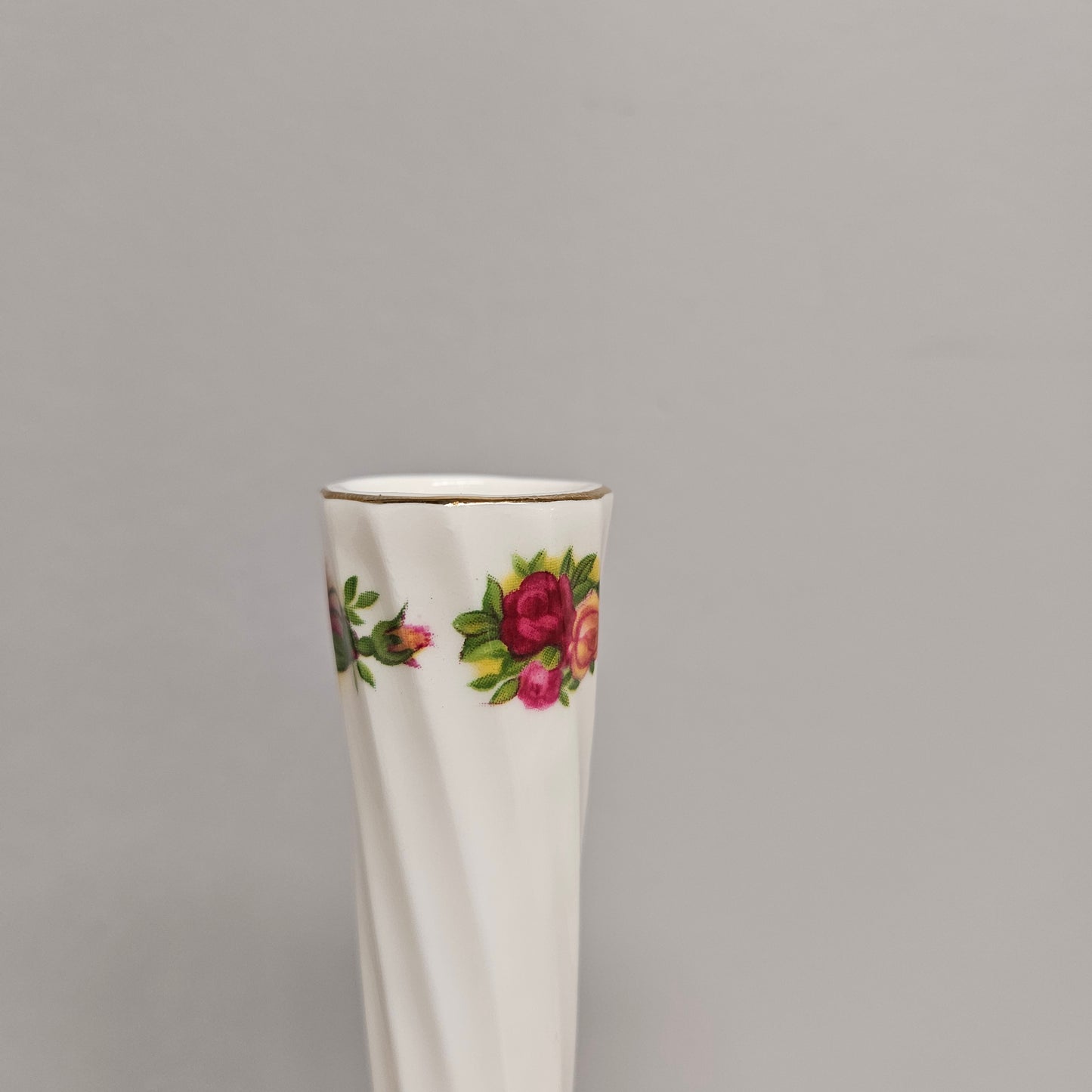 Vintage Roses Narrow Neck Vase