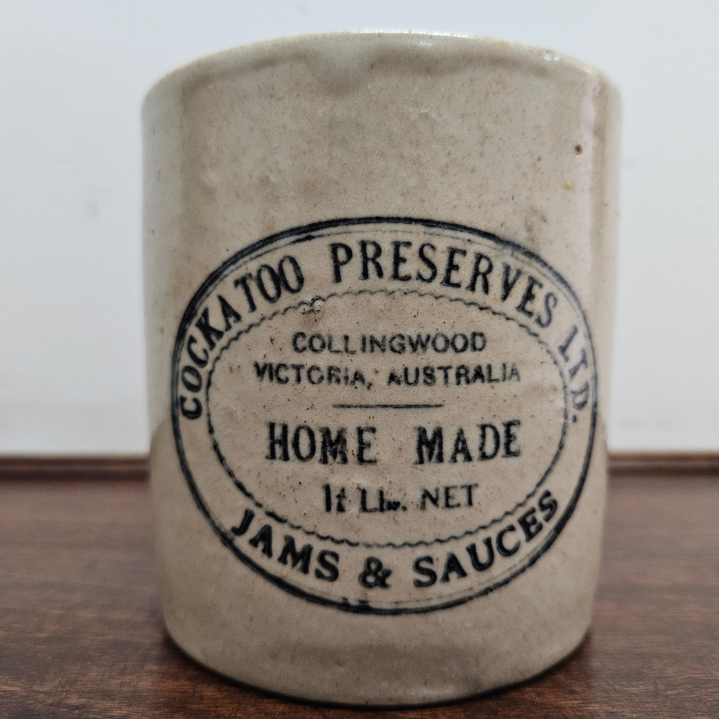 Vintage Pottery Stoneware Jar | Antique & Vintage | Moonee Ponds Antiques | Australia Wide Delivery