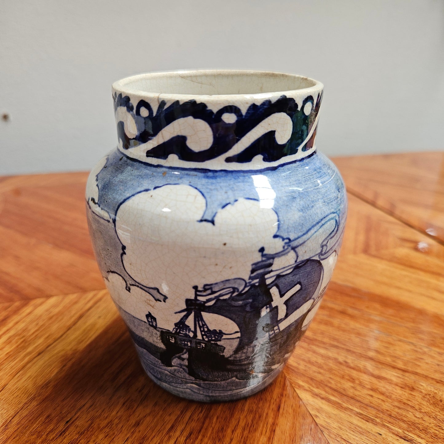 Rare Australian Pottery "Martin Moroney Brisbane" Hand Painted Vase