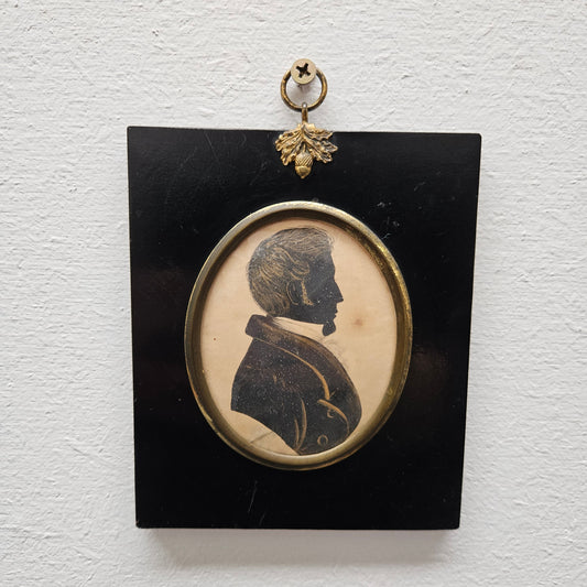 Early 19th Century Regency Period Silhouette of A Gentleman