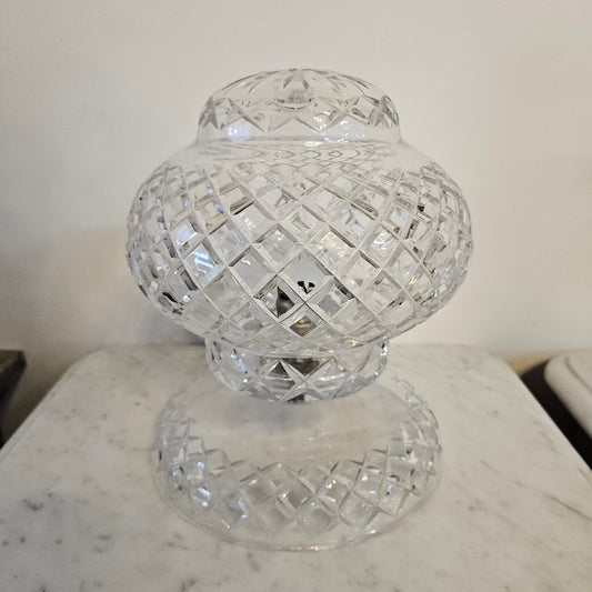 Vintage Art Deco Bohemian Crystal Table Lamp