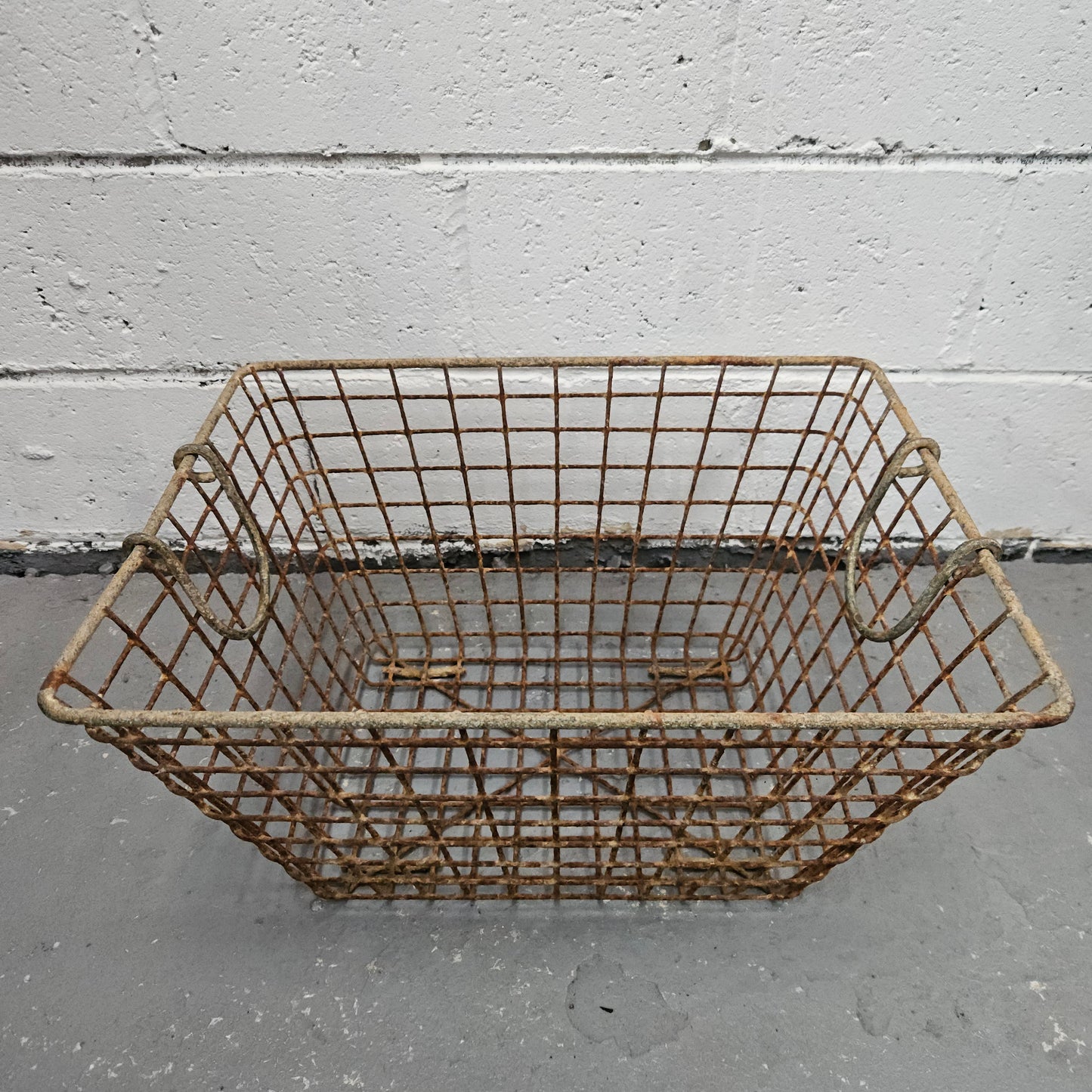 Antique Wire Baskets With Handles