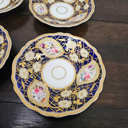 Ridgway Regency Period 6 Hand Painted & Gilded Cups & Saucers | Antique & Vintage | Moonee Ponds Antiques | Australia Wide Delivery
