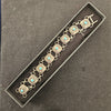 Vintage Silver "800" Modernist Bracelet set with Cabochon Turquoise. Maker ORNO Warsaw.