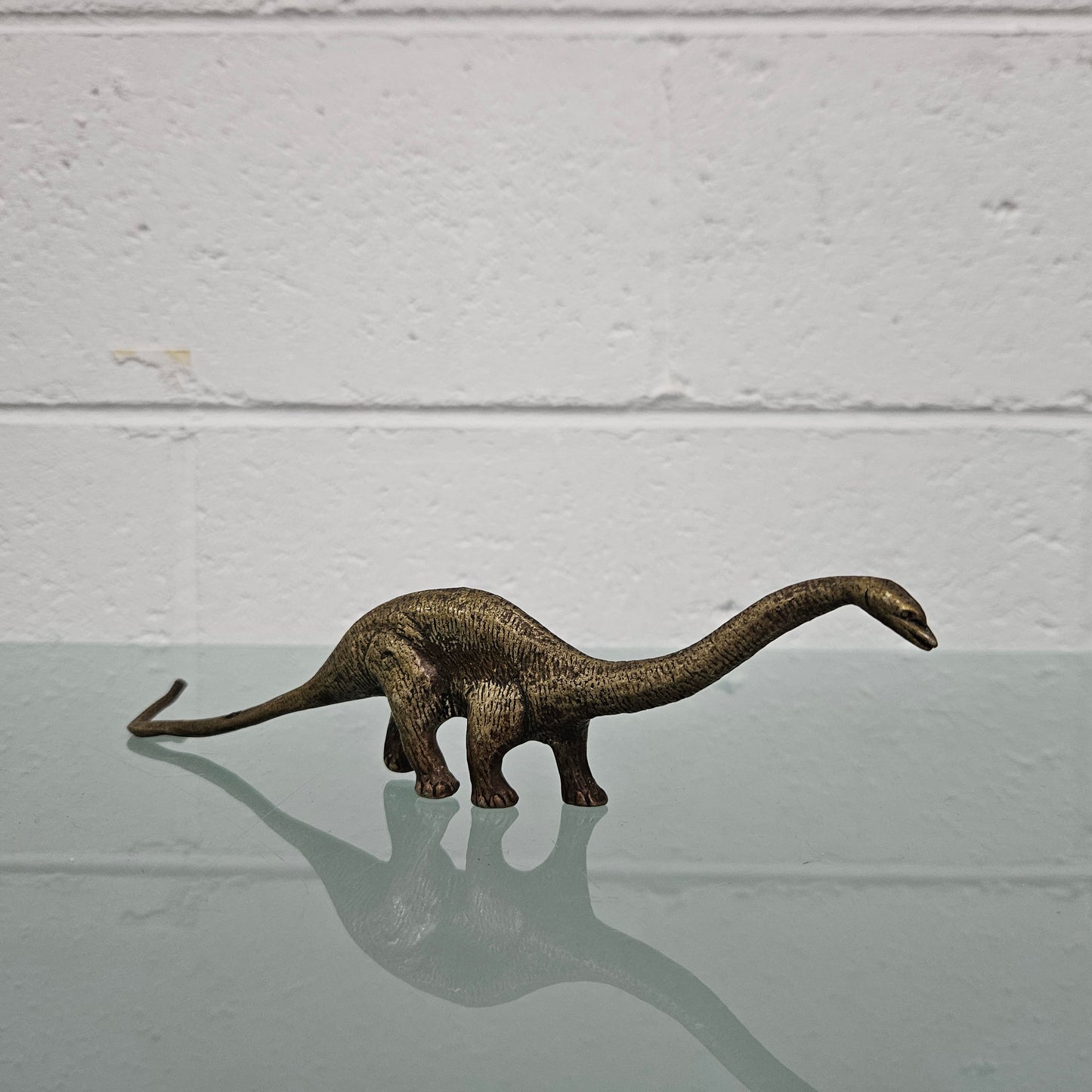 Vintage Bronze Diplodocus Dinosaur