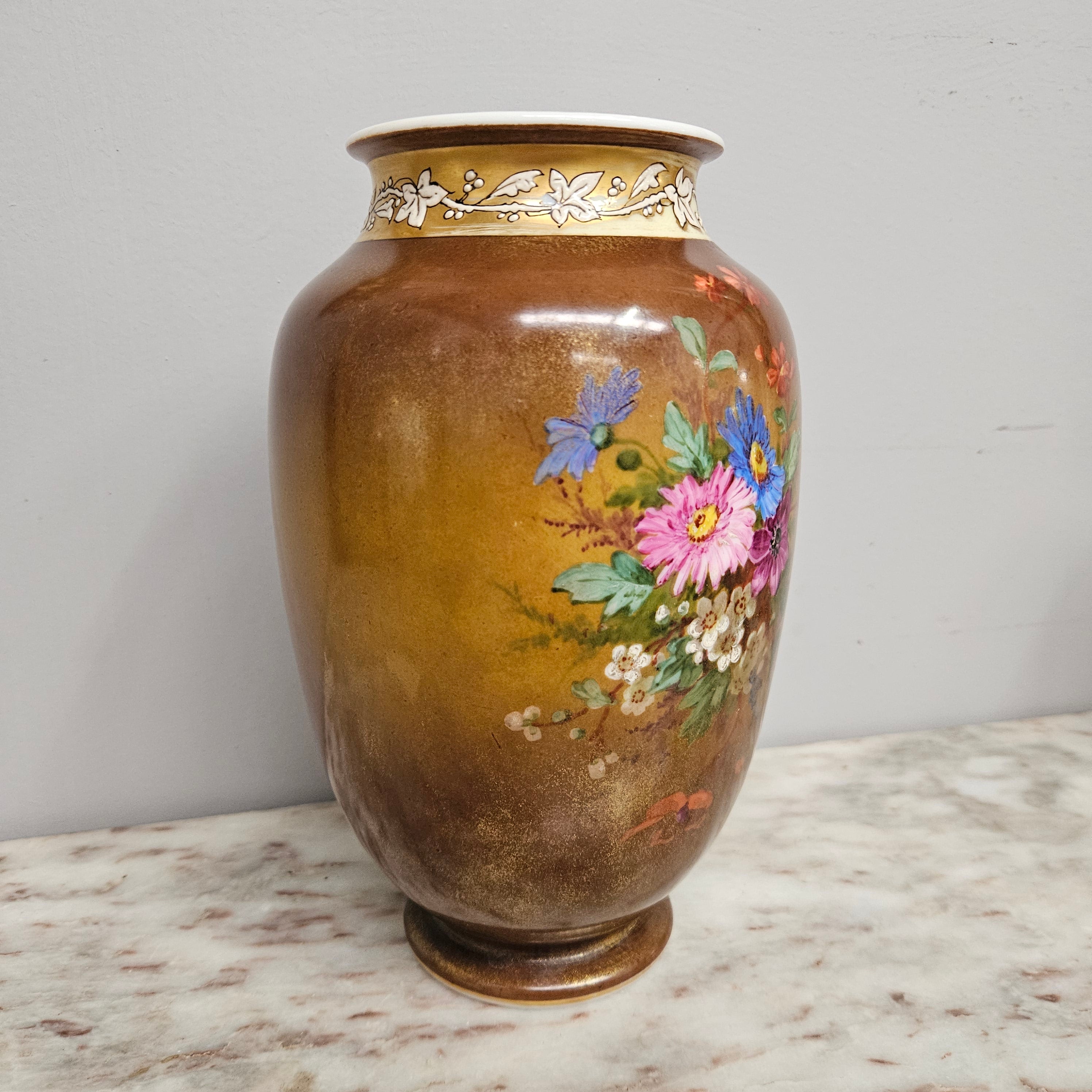 Antique Milk Glass Floral Vase C1880's | Antique & Vintage | Moonee Ponds Antiques | Australia Wide