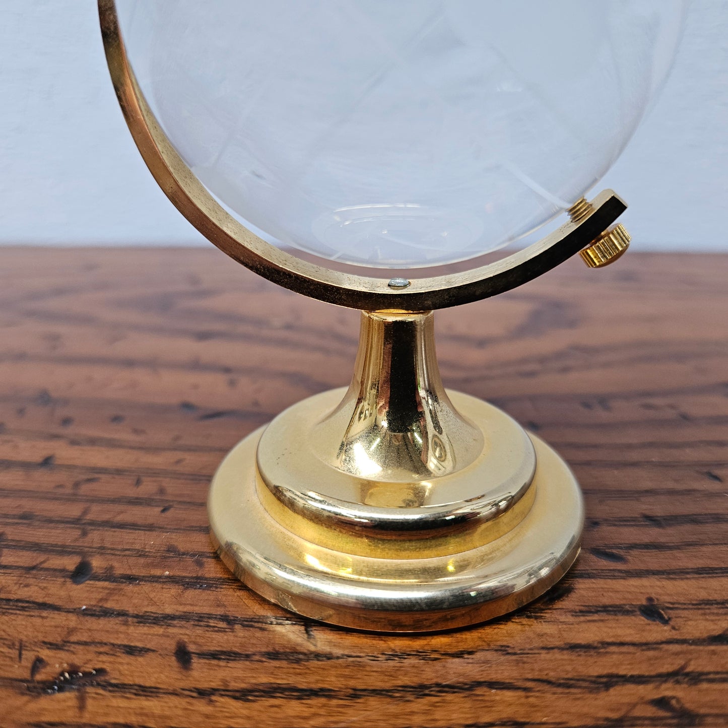 Vintage Crystal Globe of the World