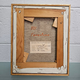 Vintage Framed Abstract Oil Painting Barcelona L'Altrange (LF Gall)