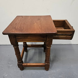 Farmhouse Style French Oak Side Table | Antique & Vintage | Moonee Ponds Antiques | Australia Wide Delivery