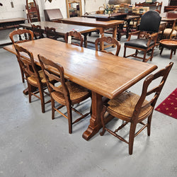 Fabulous French Oak Pedestal Refectory Table | Antique & Vintage | Moonee Ponds Antiques | Australia Wide Delivery