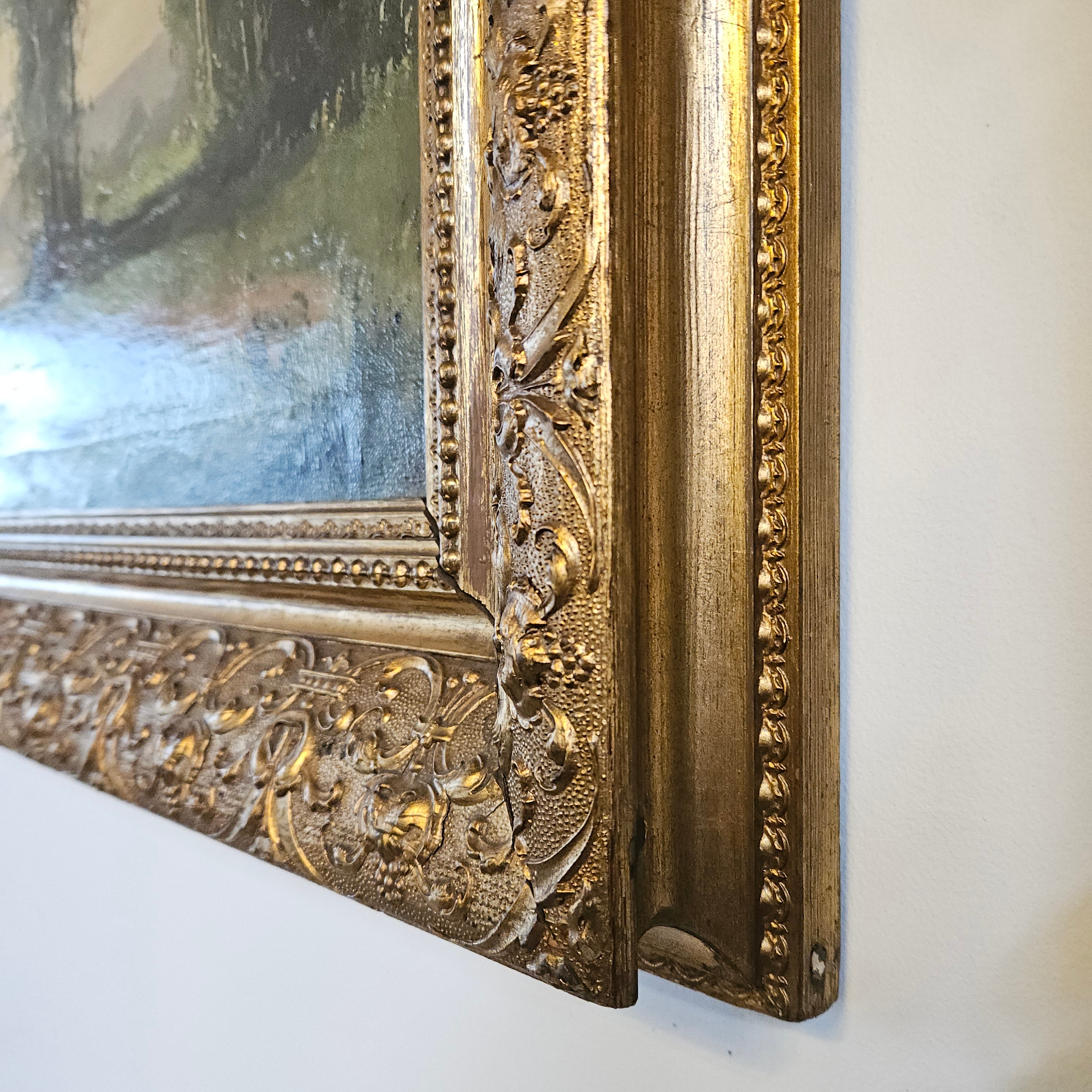 French Oil on Canvas Signed Painting | Antique & Vintage | Moonee Ponds Antiques | Australia Wide Delivery