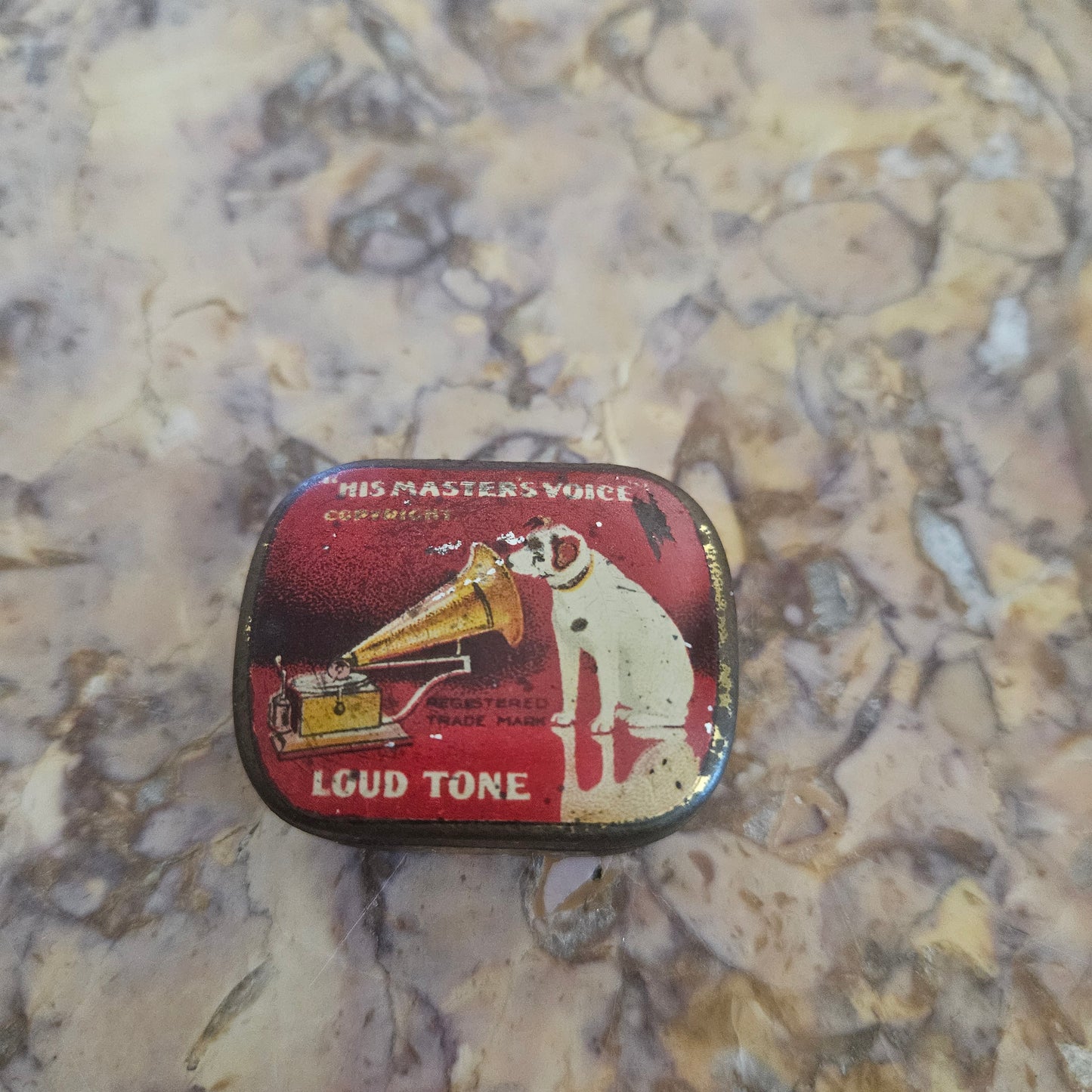 Vintage HMV Gramophone Needle Tin & Needles