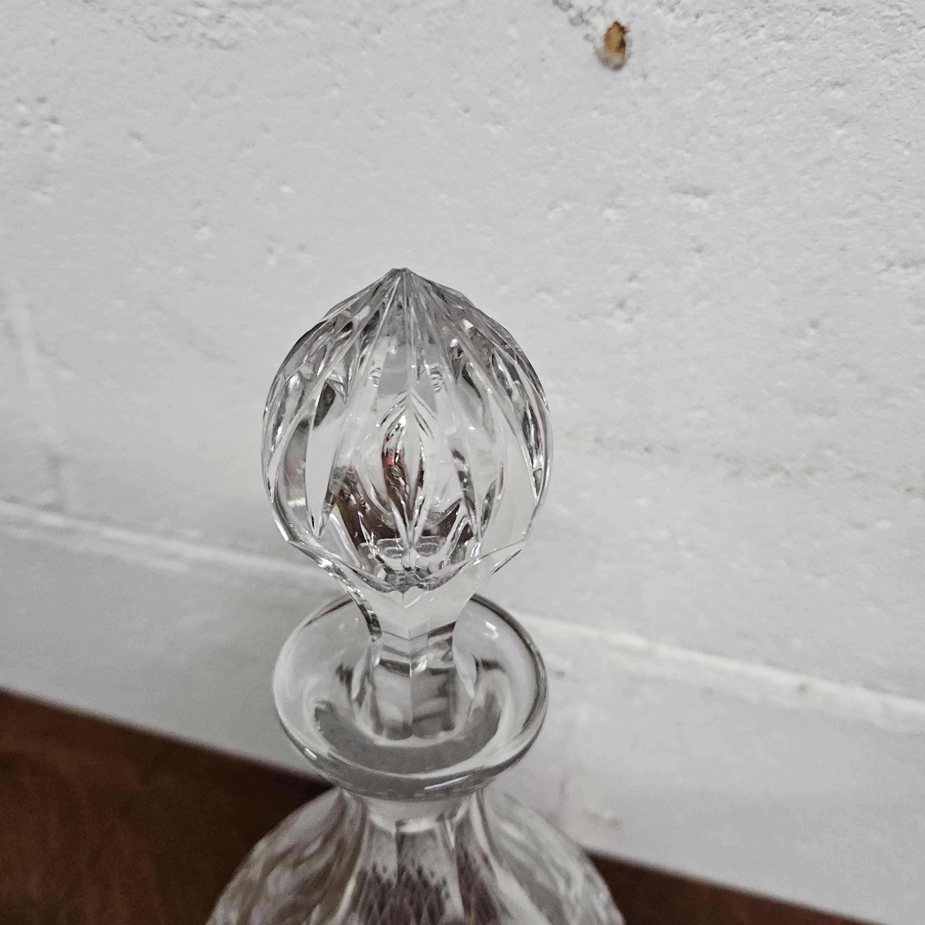 Cut Crystal Decanter with Stopper | Antique & Vintage | Moonee Ponds Antiques | Australia Wide Delivery