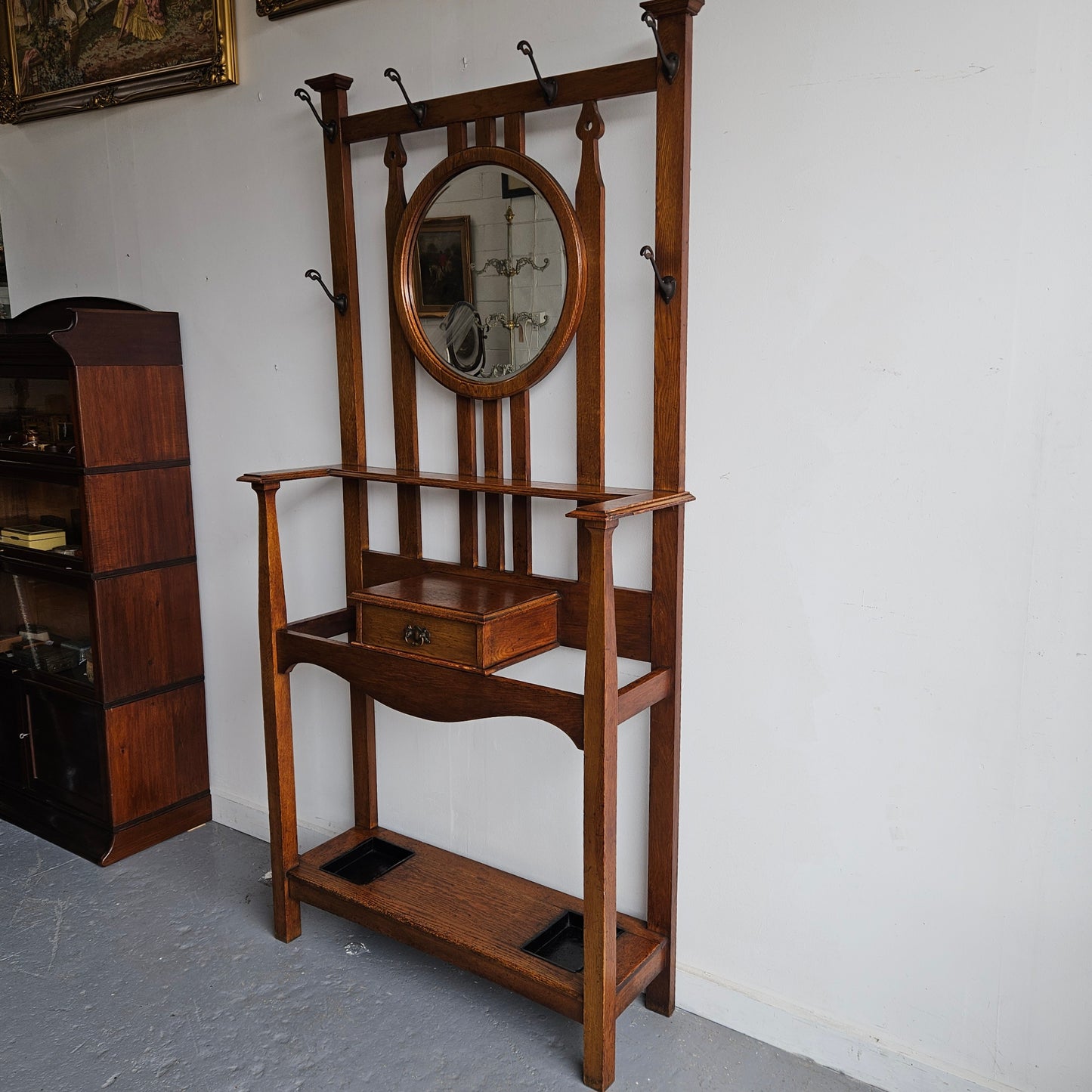 Stunning Arts & Crafts Hallstand