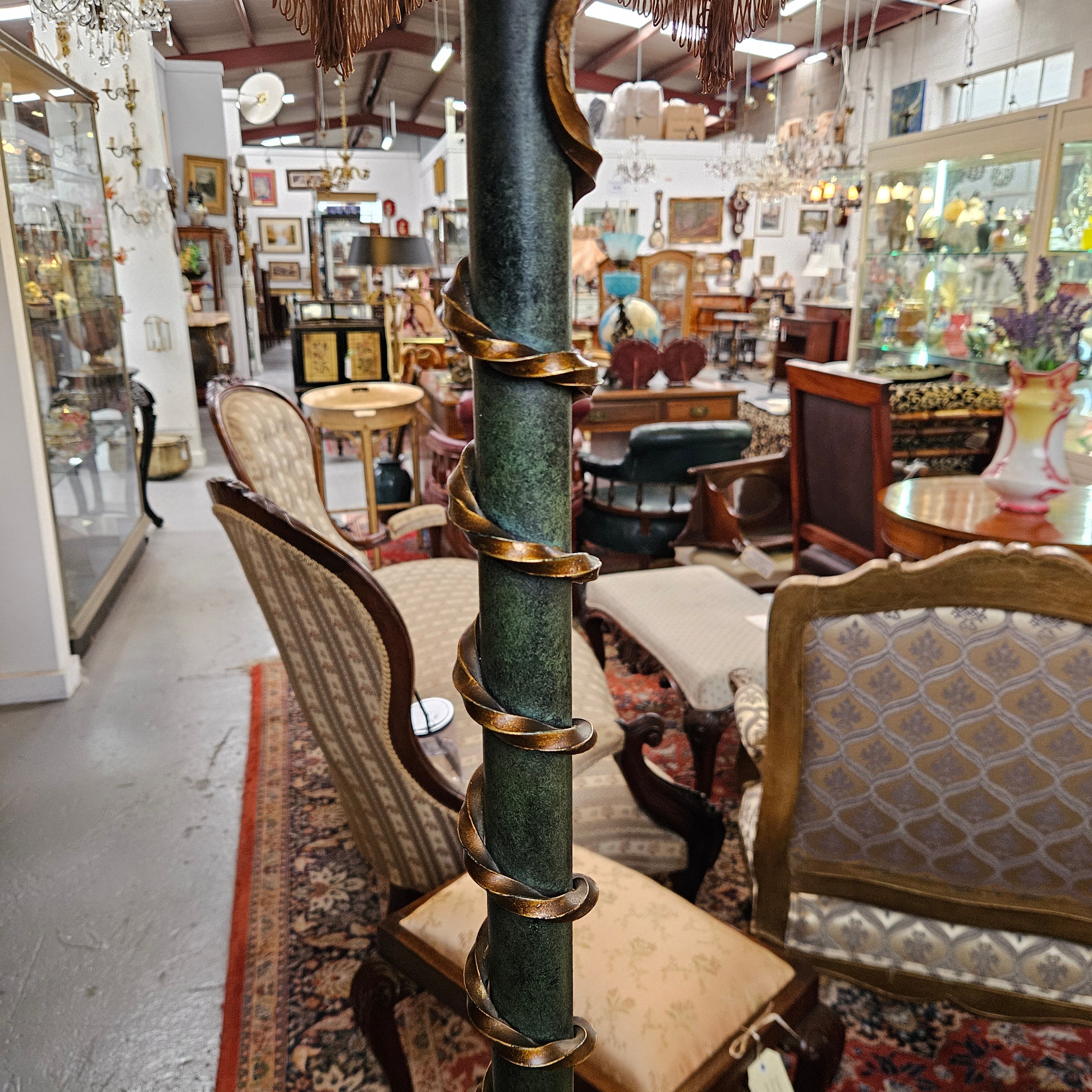 Eccentric French Wrough Iron Floor Lamp | Antique & Vintage | Moonee Ponds Antiques | Australia Wide