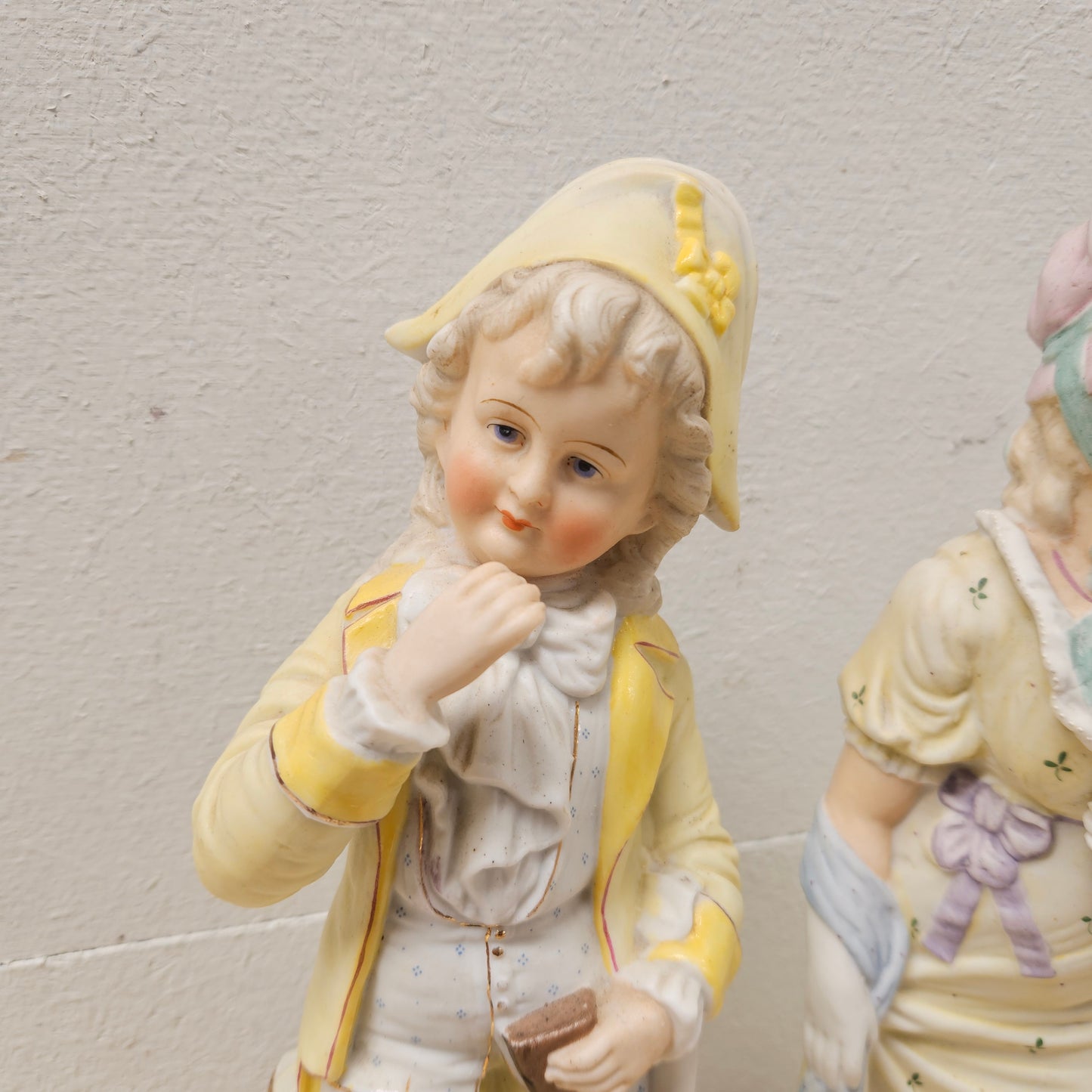 Pair Of Victorian Bisque Figures