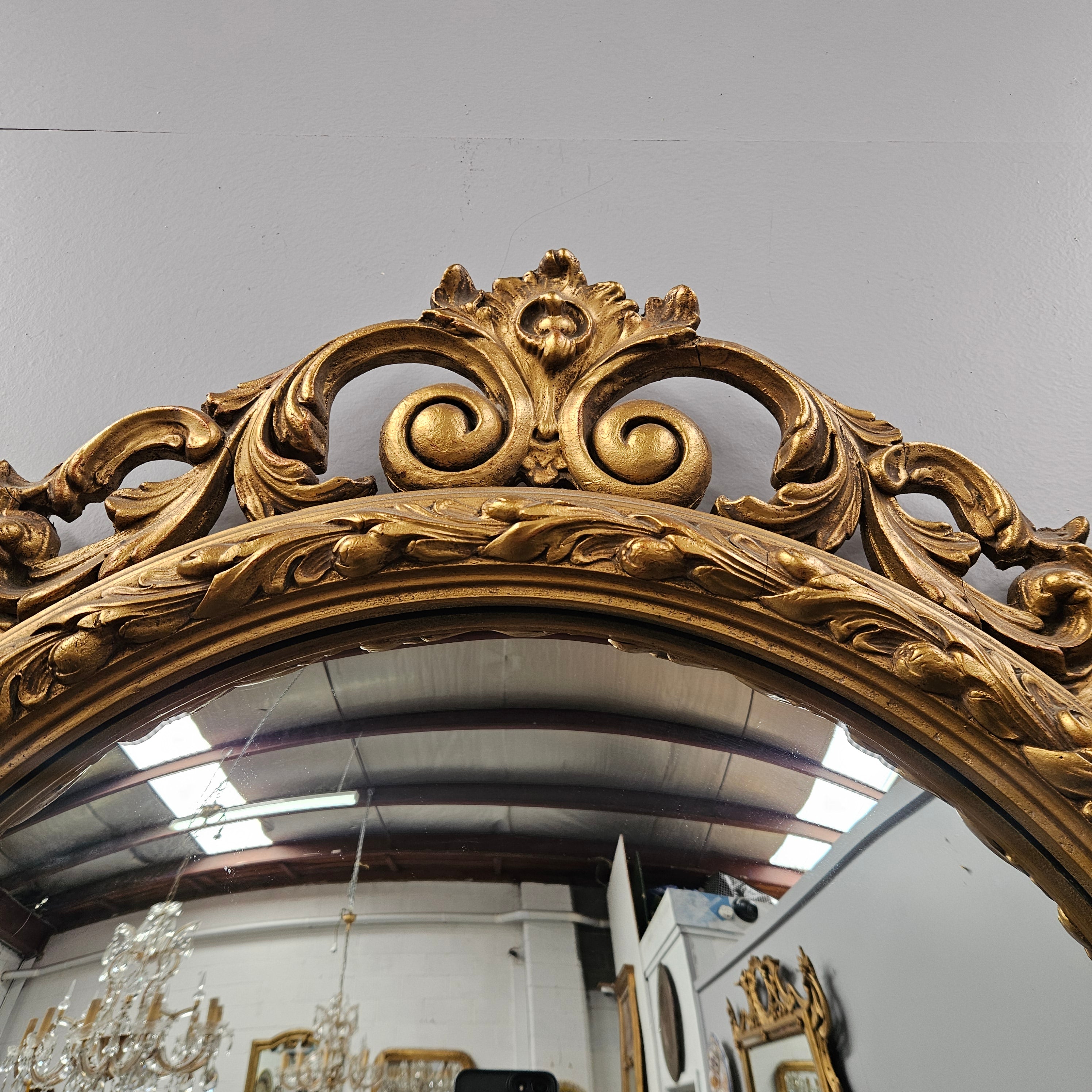 French Gilded Convex Mirror | Antique & Vintage | Moonee Ponds Antiques | Australia Wide Delivery