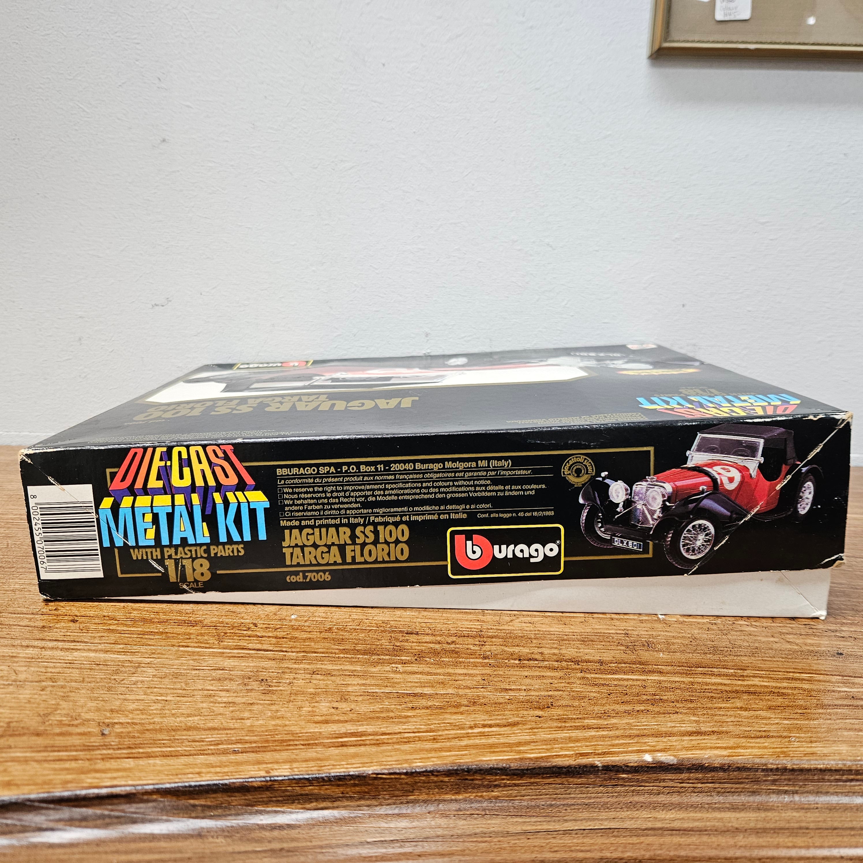 Vintage Boxed (Original) 1:18 Burago Jaguar SS100 Targa Florio Kit | Antique & Vintage | Moonee Ponds Antiques | Australia Wide Delivery