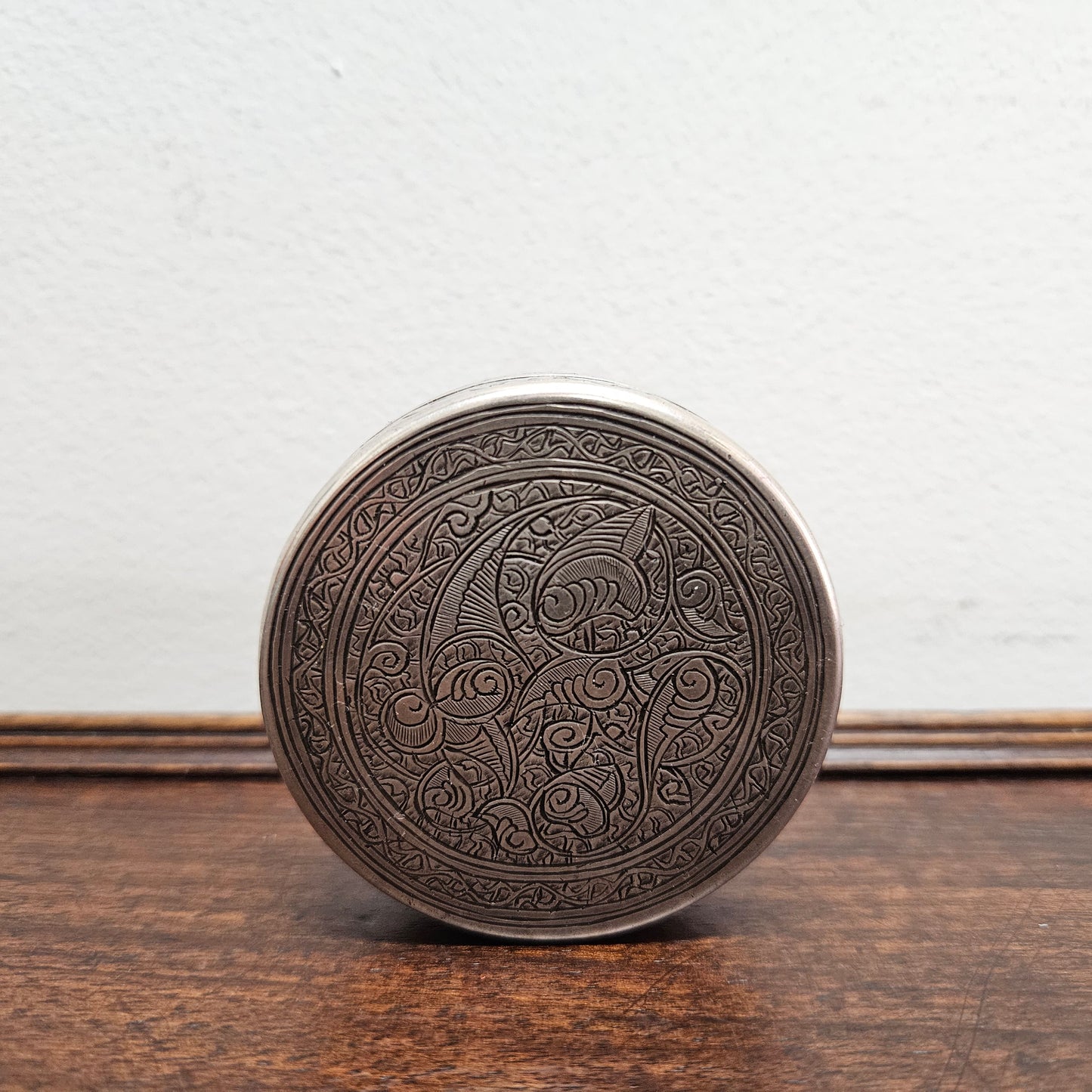 Antique Egyptian Silver Trinket Box