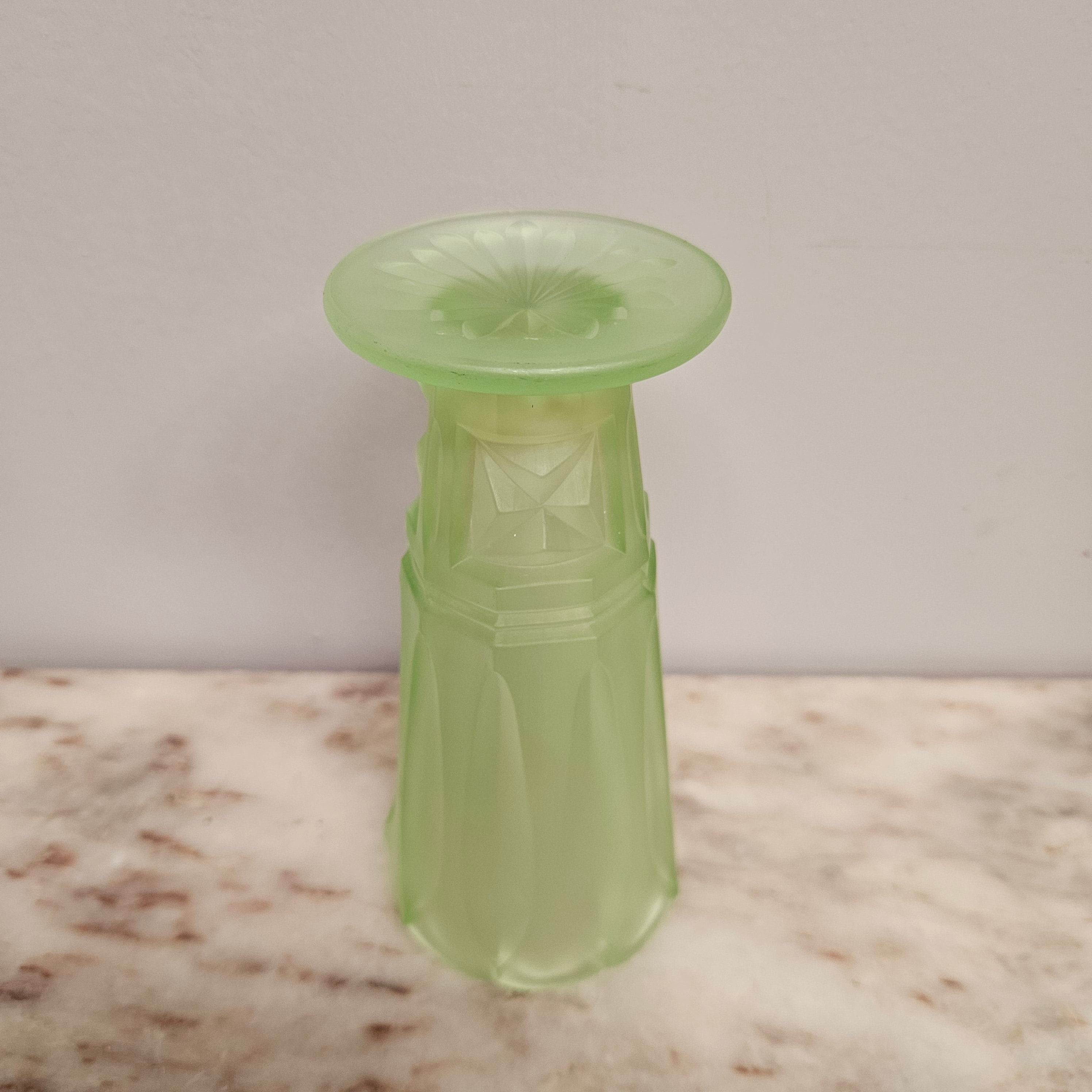Vintage Depression Glass Vase | Antique & Vintage | Moonee Ponds Antiques | Australia Wide