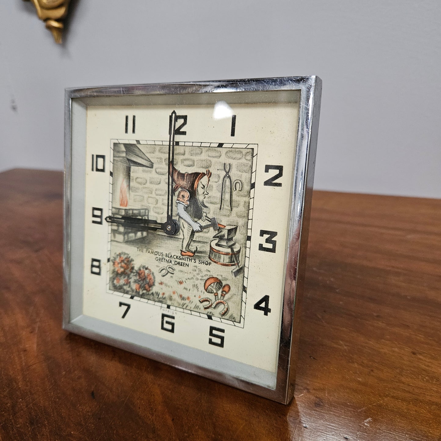 Vintage Gnome Novelty Desk Clock