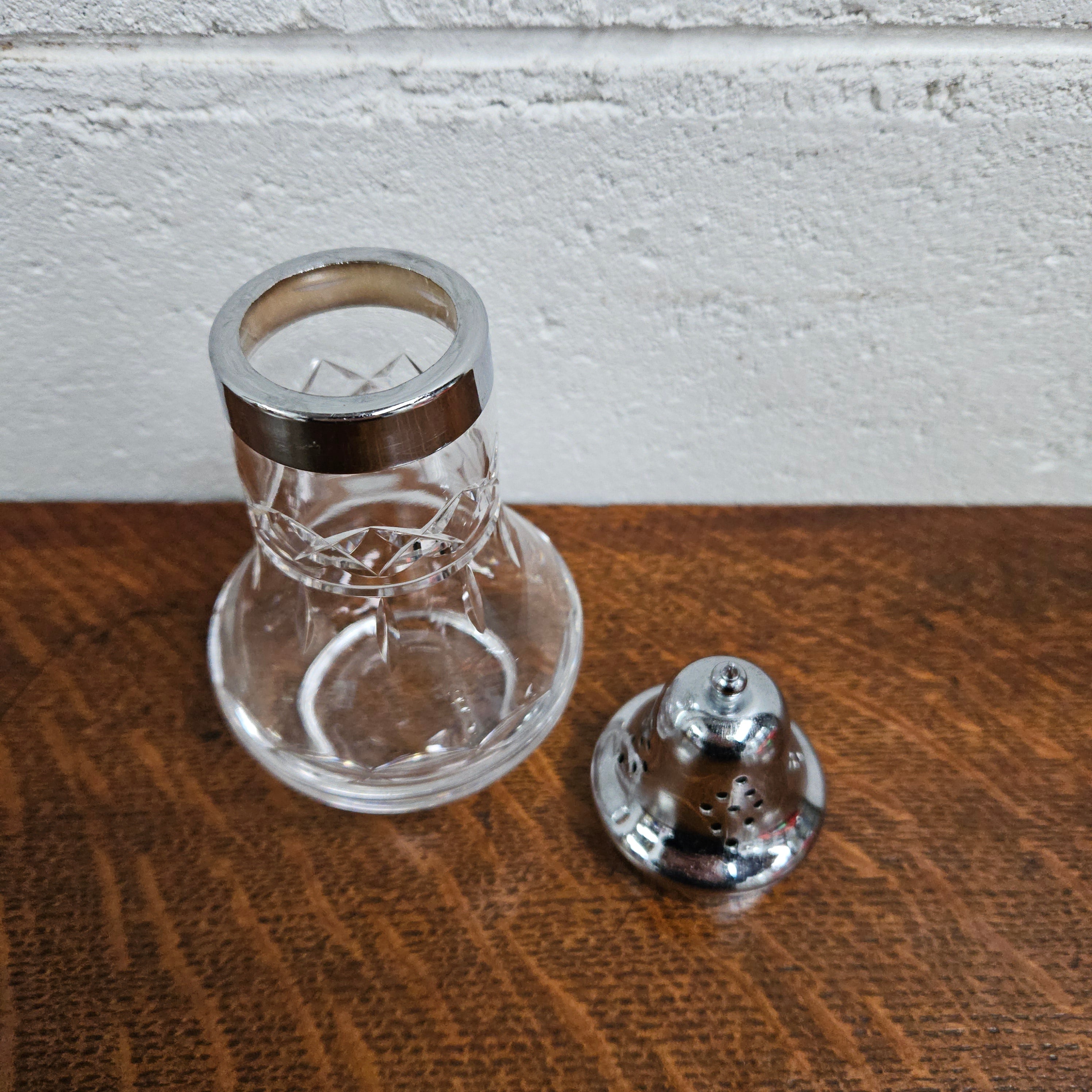 Vintage Stuart Crystal Sugar Castor, Shaker, Sifter | Antique & Vintage | Moonee Ponds Antiques | Australia Wide Delivery