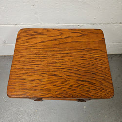 Set of Three Oak Side Tables | Antique & Vintage | Moonee Ponds Antiques | Australia Wide Delivery