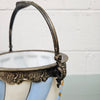 Antique Victorian Milk Glass Hand Painted Bucket | Antique & Vintage | Moonee Ponds Antiques | Australia Wide Delivery