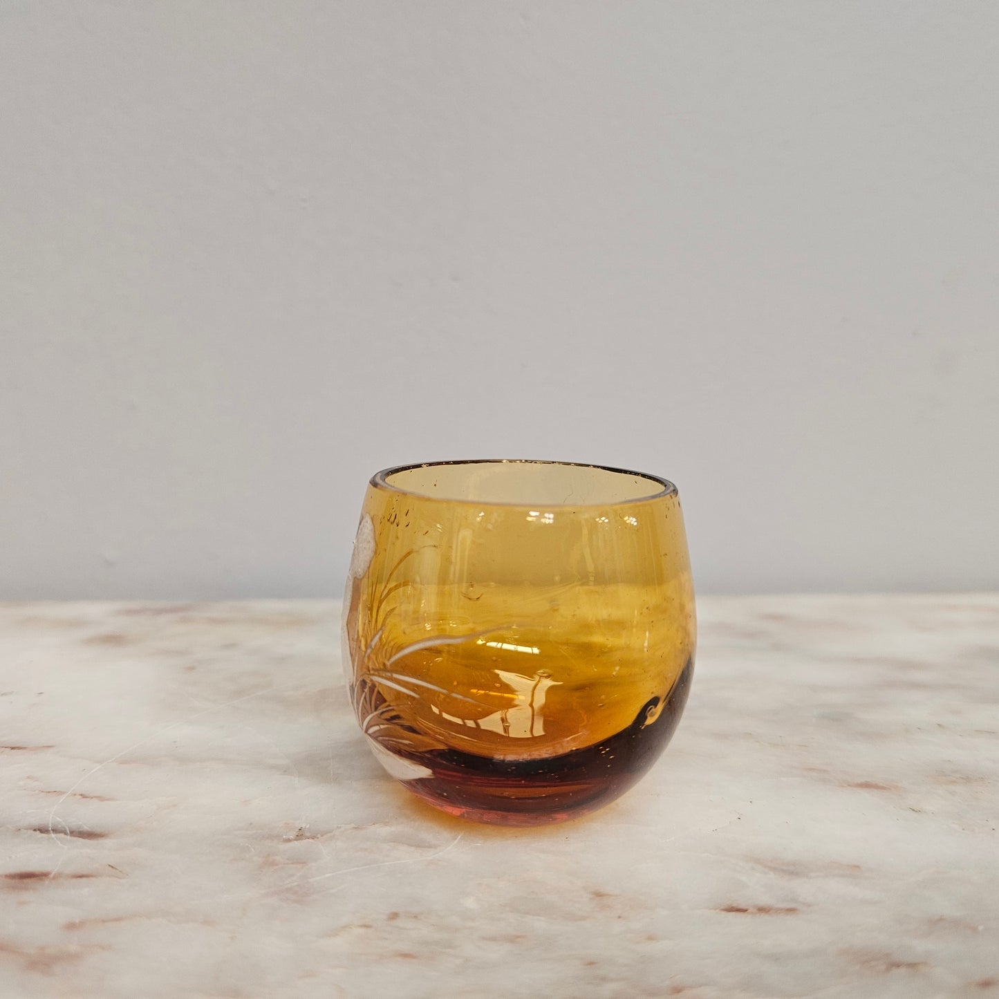 Vintage Mary Gregory Salt