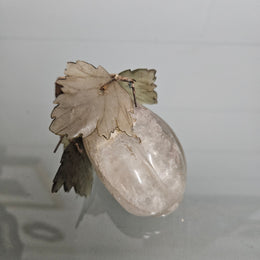 Vintage Carved Jade & Quartz Stone Fruit