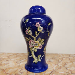 Crown Devon Cobalt Blue Lidded Vase | Antique & Vintage | Moonee Ponds Antiques | Australia Wide Delivery