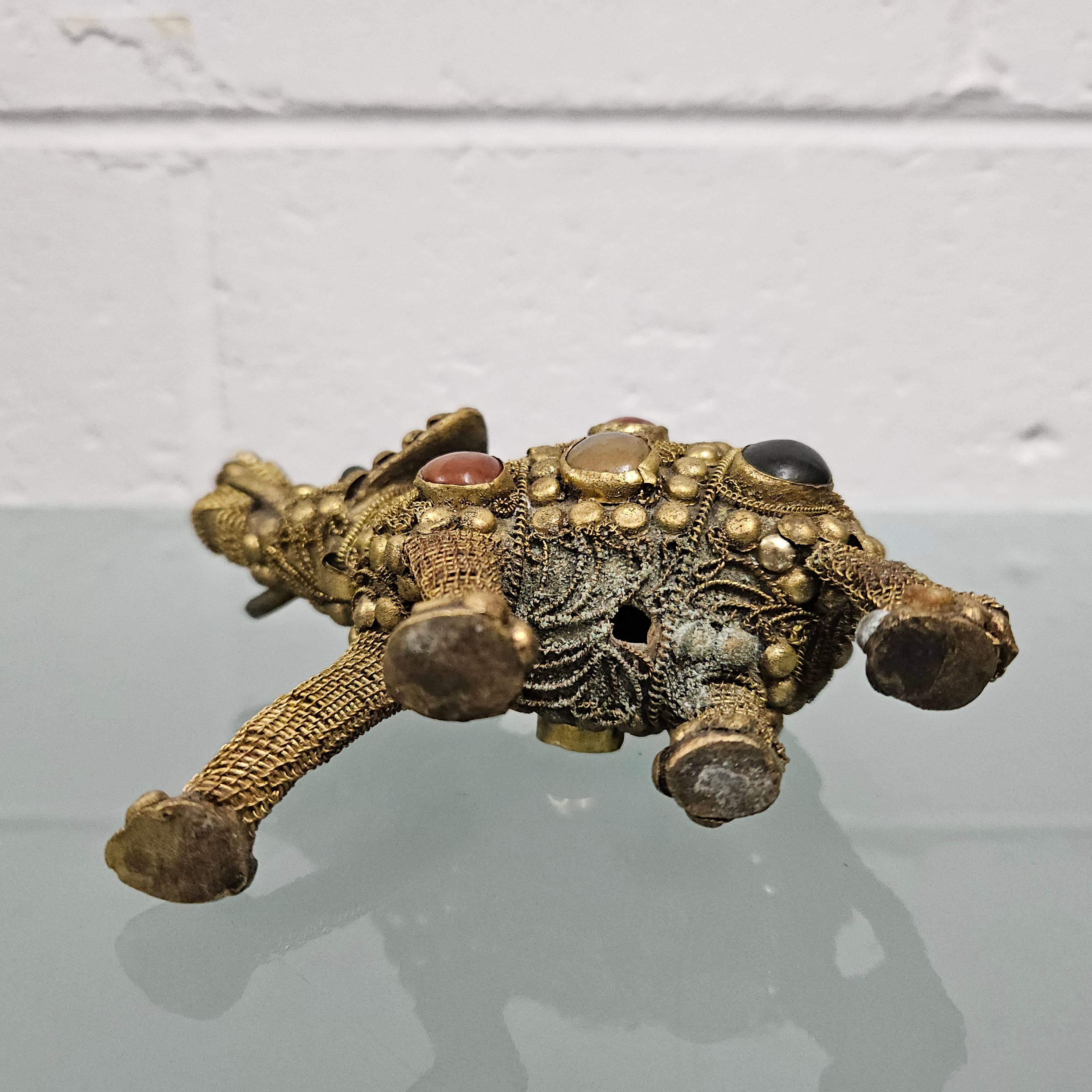 Bronze, Agate, Brass Ceremonial Elephant | Antique & Vintage | Moonee Ponds Antiques | Australia Wide