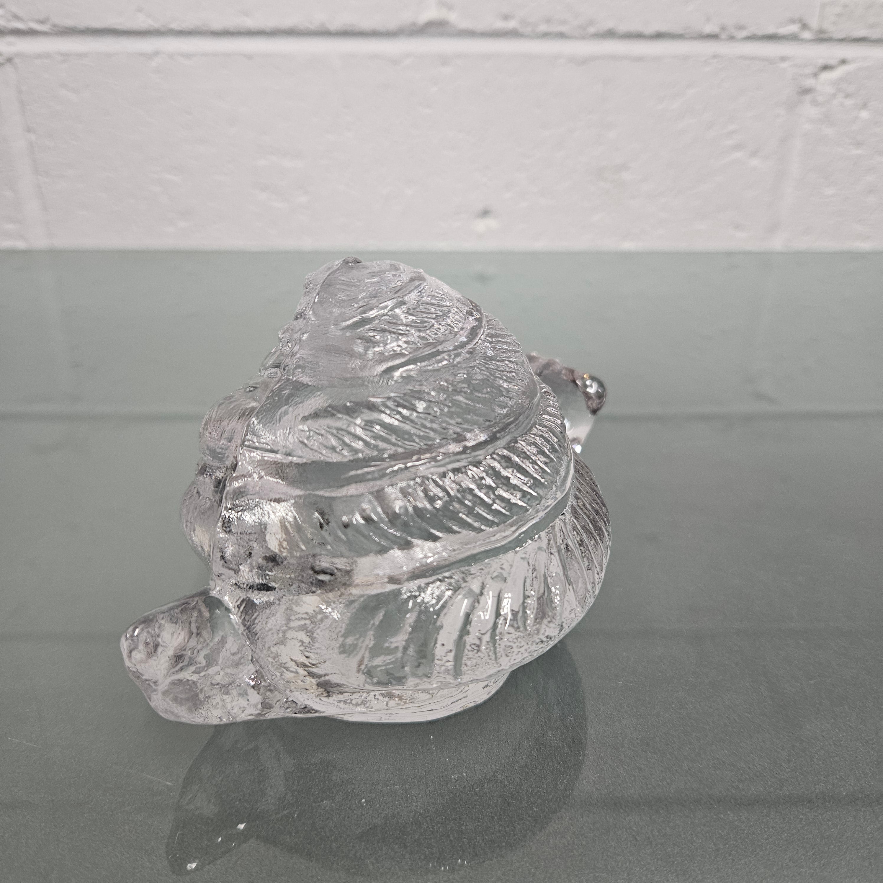 Large Pukeberg Glass Snail Sculpture | Antique & Vintage | Moonee Ponds Antiques | Australia Wide Delivery