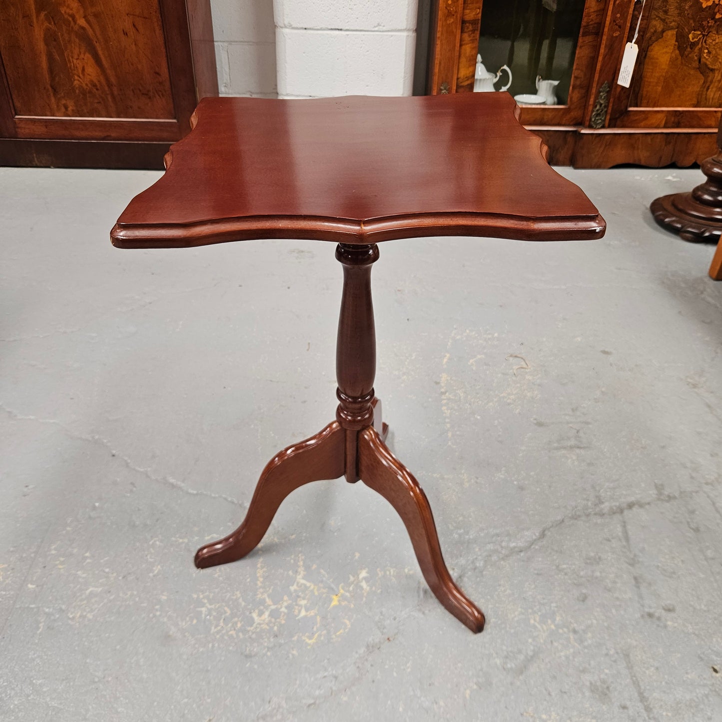 Vintage Mahogany Tilt Top Wine Table