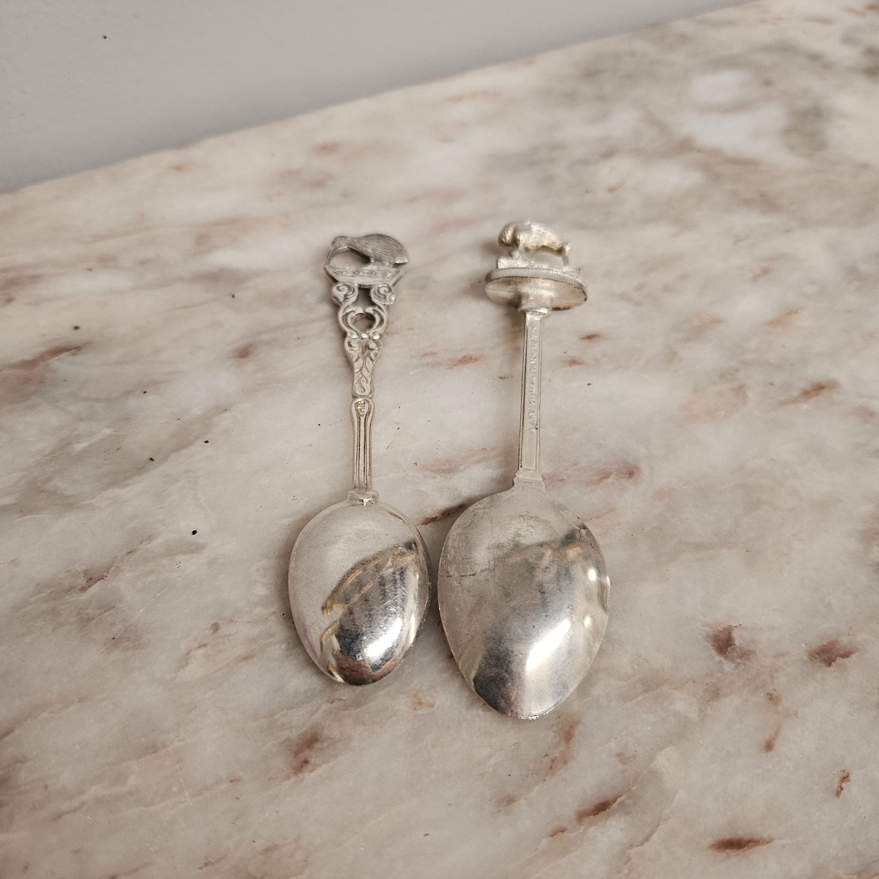 Vintage Silverplated Kiwi Tea Spoons (2) | Antique & Vintage | Moonee Ponds Antiques | Australia Wide