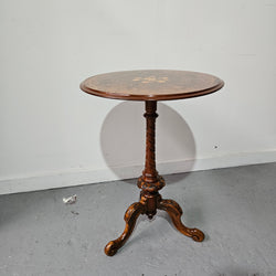 Victorian Floral Inlaid Occasional Table | Antique & Vintage | Moonee Ponds Antiques | Australia Wide Delivery