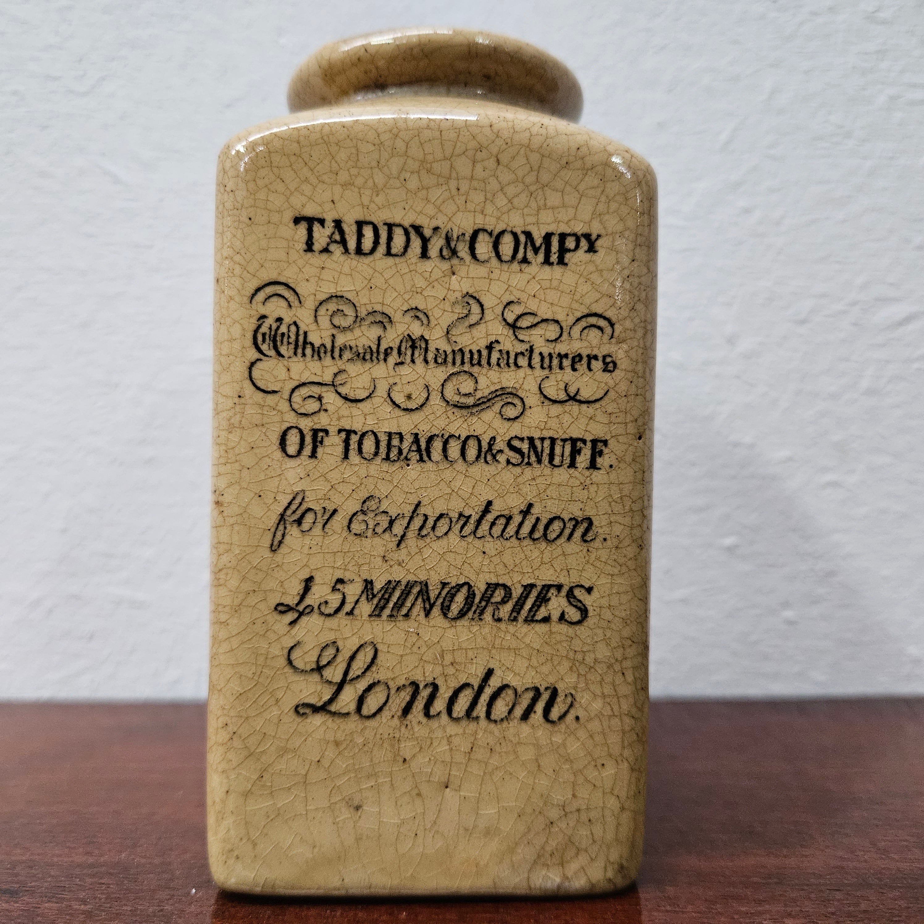 Rare Large Taddy & Co Snuff Case Bottle | Antique & Vintage | Moonee Ponds Antiques | Australia Wide Delivery