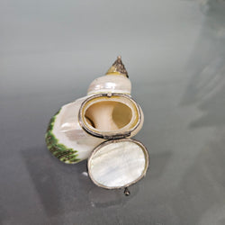 Novelty Silver & Mother Of Pearl Snuff Box | Antique & Vintage | Moonee Ponds Antiques | Australia Wide Delivery