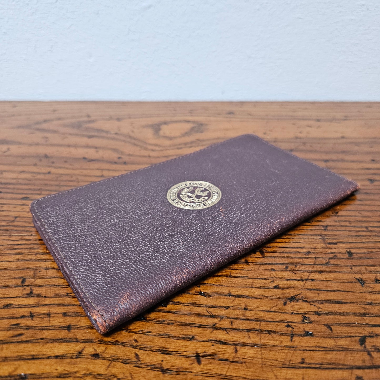 Vintage Leather Bank Wallet for the ES&A Bank Limited