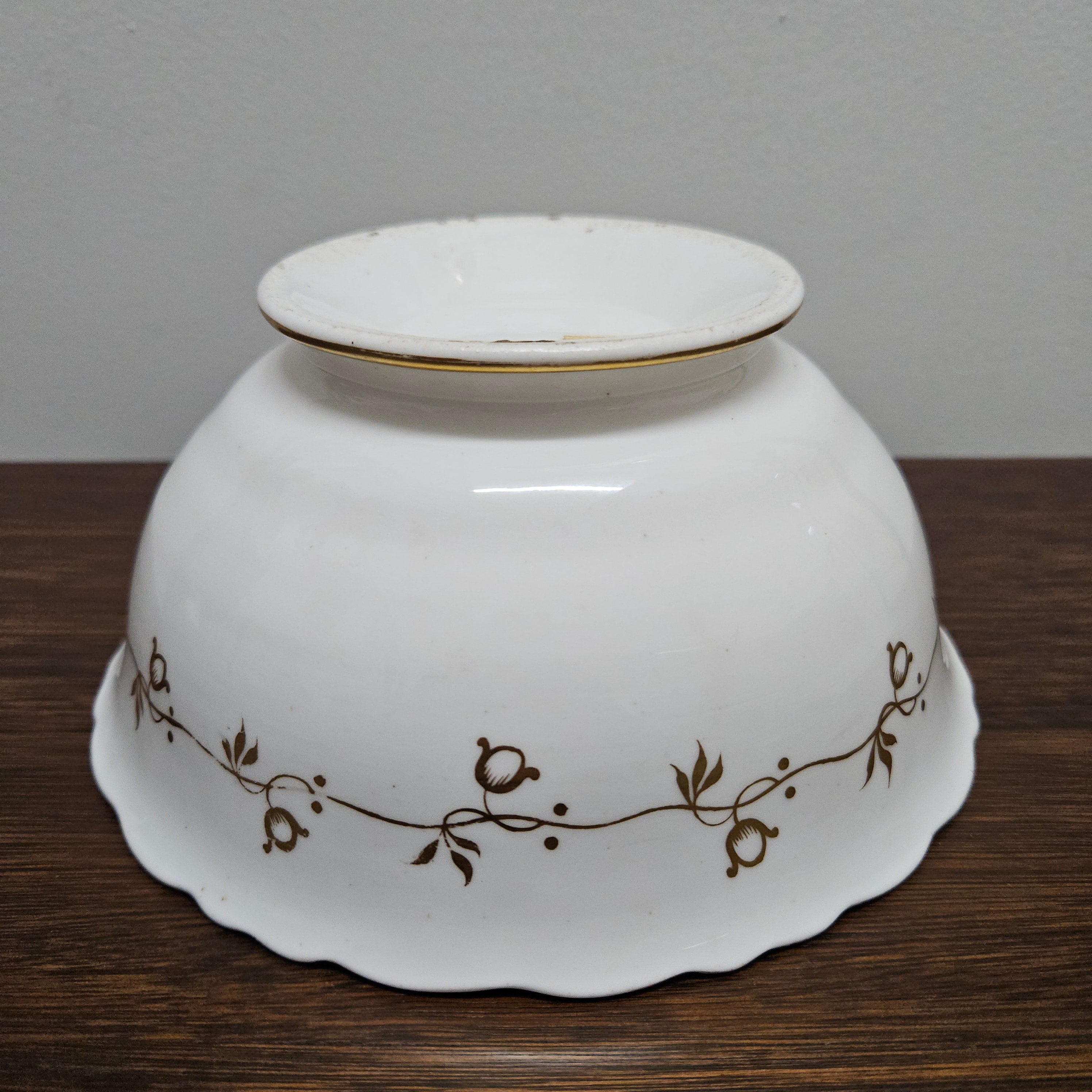 Pretty Early Victorian Hand Painted Bristol Bowl | Antique & Vintage | Moonee Ponds Antiques | Australia Wide Delivery