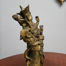 Vintage Bronze Of Guan Yu Chinese Deity