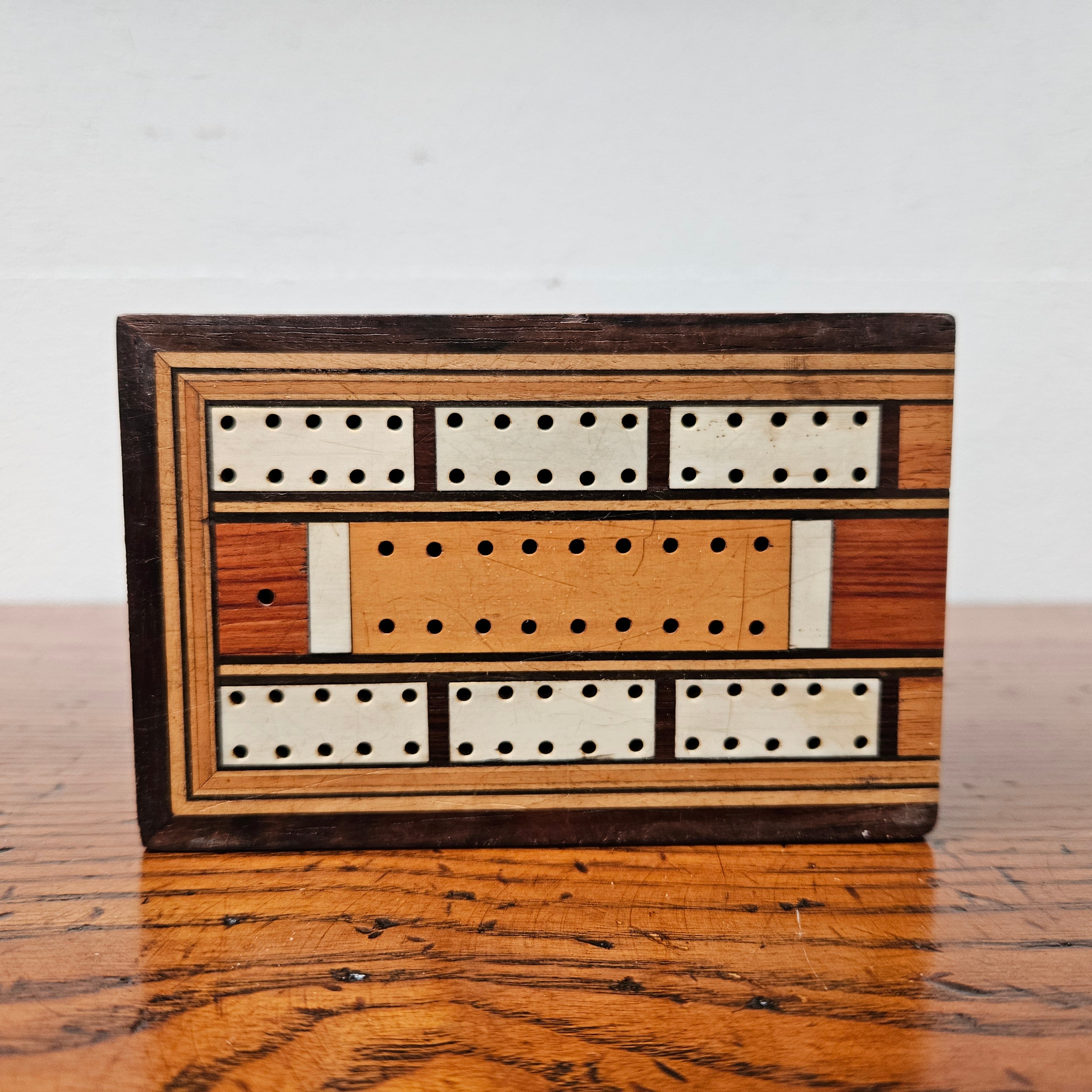 Antique Mahogany & Rosewood & Ivory Inlaid Cribbage Box | Antique & Vintage | Moonee Ponds Antiques | Australia Wide Delivery