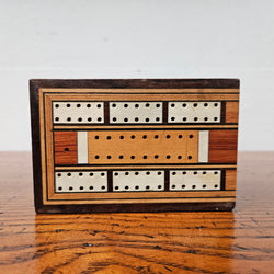 Antique Mahogany & Rosewood & Ivory Inlaid Cribbage Box | Antique & Vintage | Moonee Ponds Antiques | Australia Wide Delivery