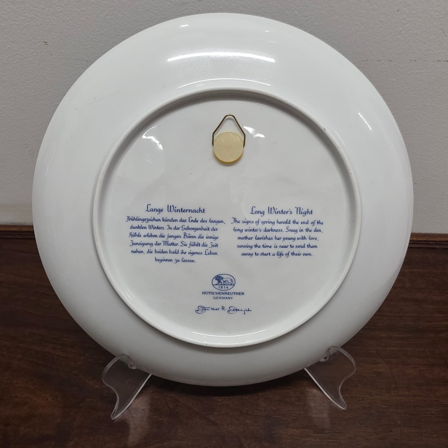 Vintage Hutschenreuther 1977 Display Plate