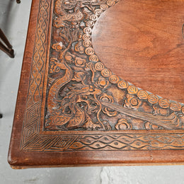 Oriental Carved Camphor Wood Chest