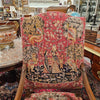 French 19th Century Walnut & Tapestry Fireside / Throne Chair | Antique & Vintage | Moonee Ponds Antiques | Australia Wide Delivery